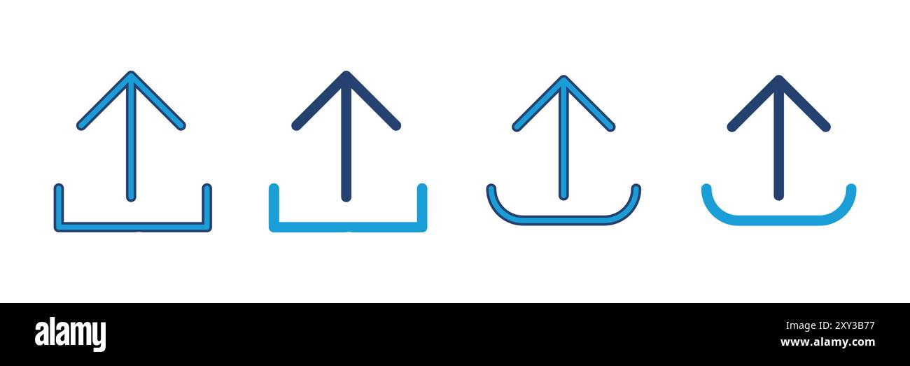 Upload icon vector. load data symbol Stock Vector Image & Art - Alamy