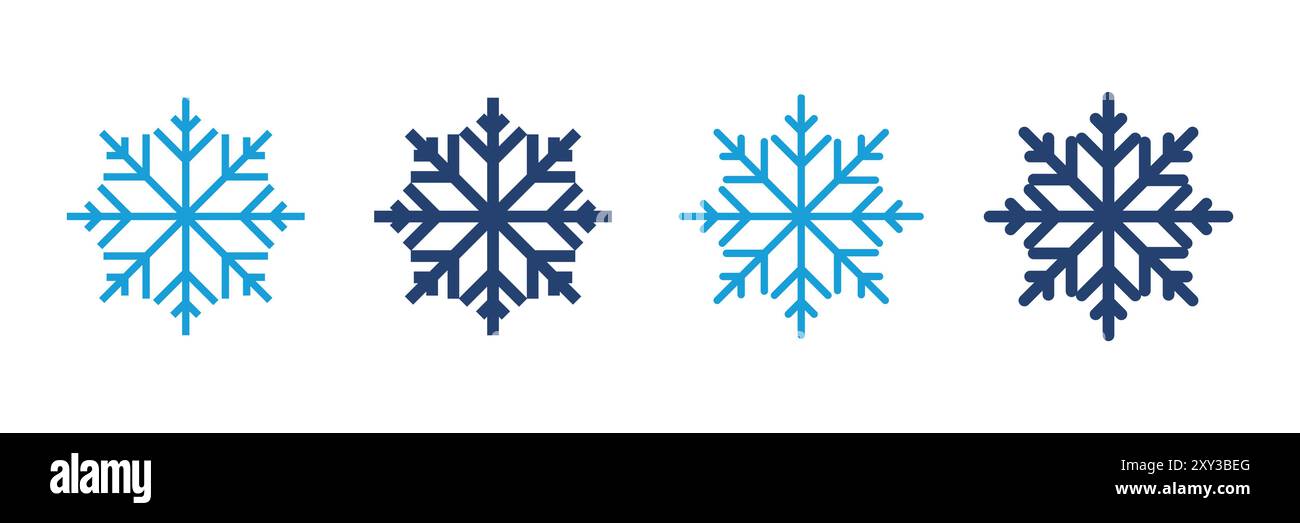 Snow icon vector. snowflake icon vector Stock Vector Image & Art - Alamy