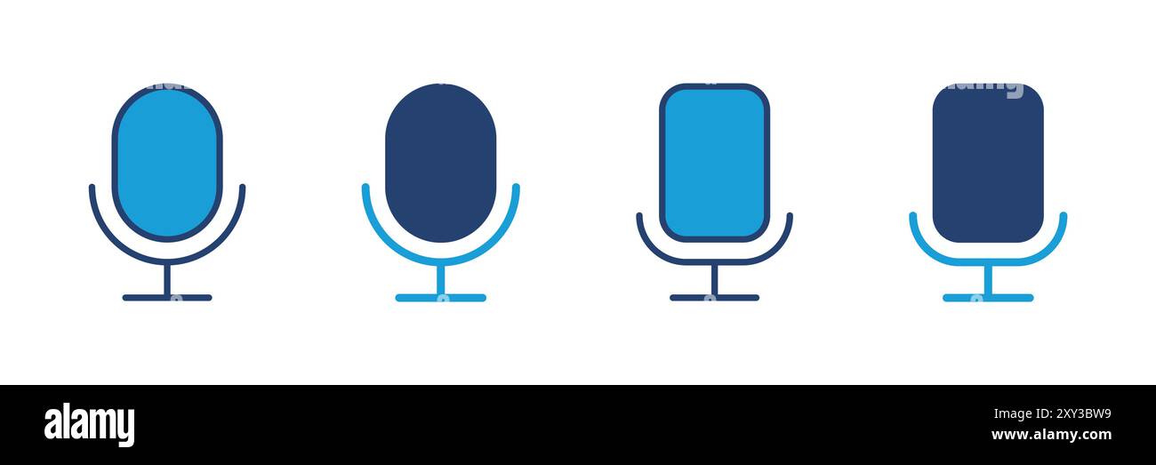 microphone icon vector. karaoke icon vector Stock Vector