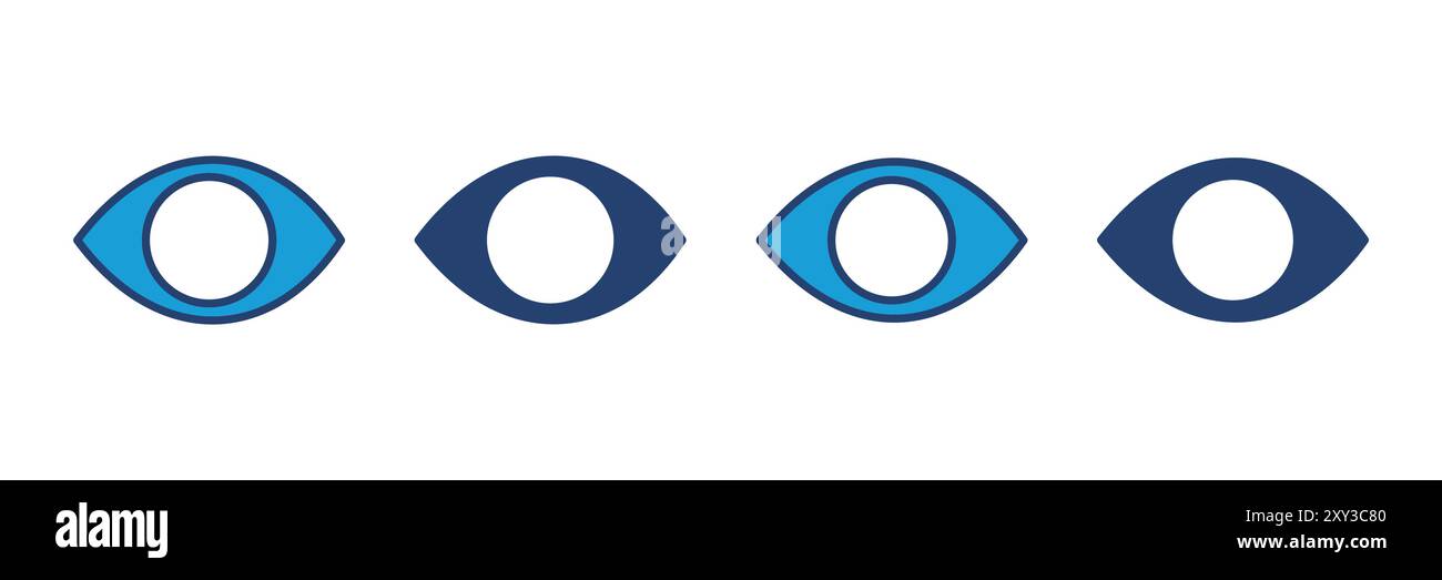 Eye icon vector. Eye vector icon. Look and Vision icon. Stock Vector