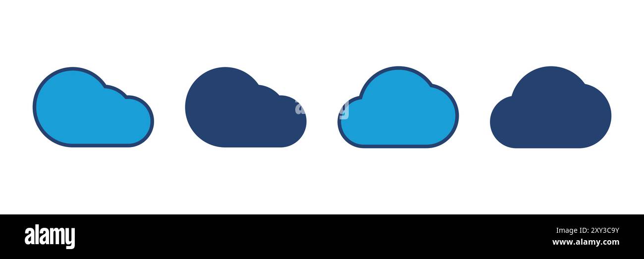cloud icon vector. cloud vector icon Stock Vector