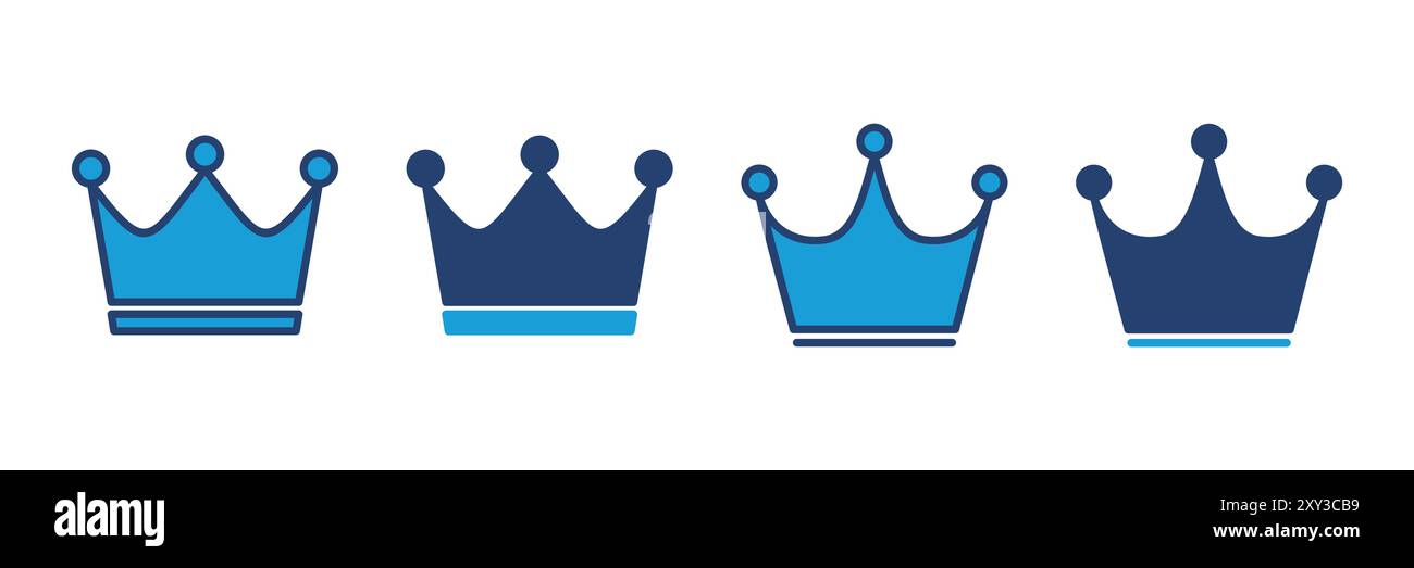 Crown icon vector. crown vector icon Stock Vector