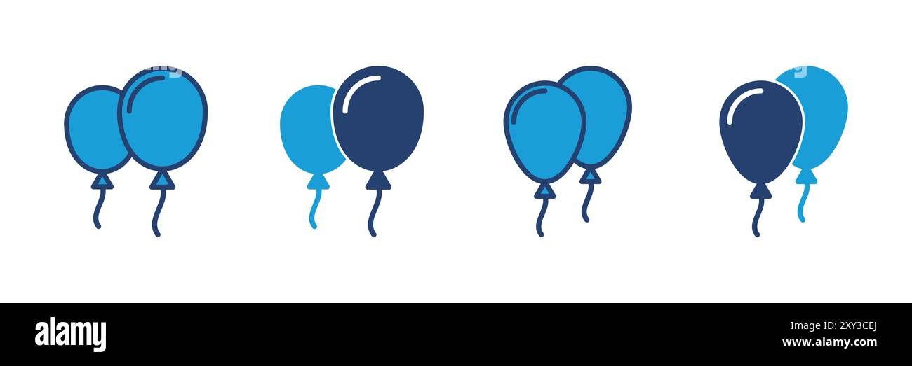 Balloon icon vector. party balloon icon decoration birthday vector ...