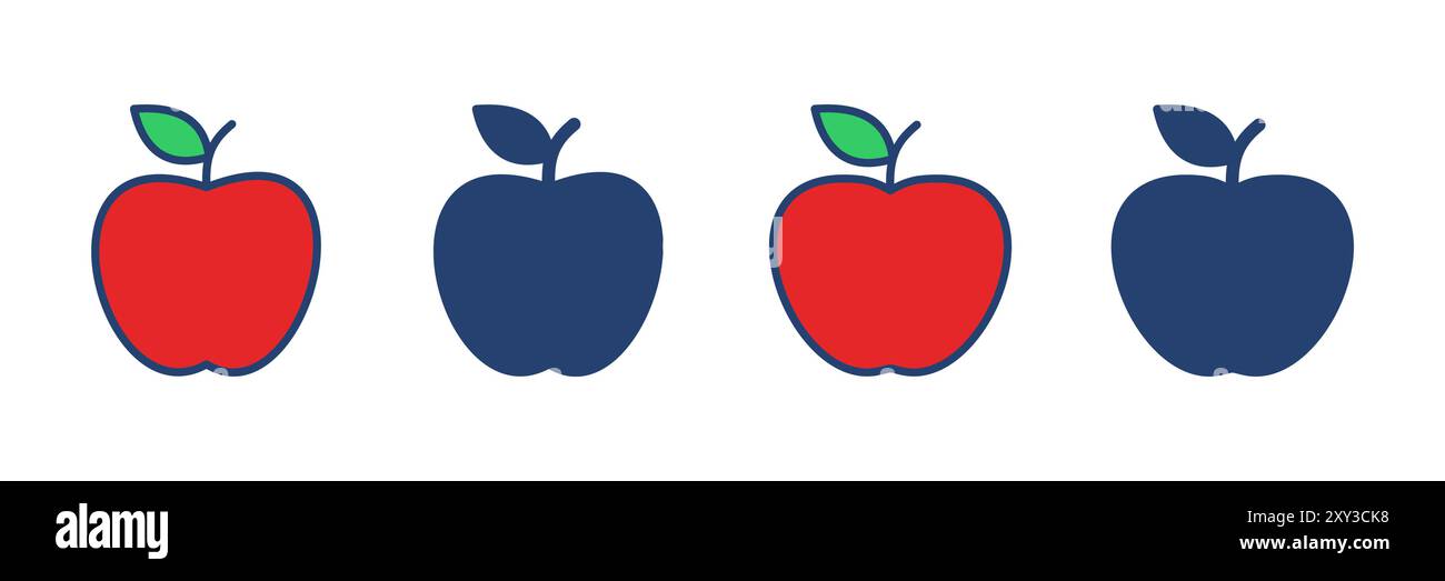 Apple icon vector. Apple vector icon. apple symbols for your web design. Stock Vector
