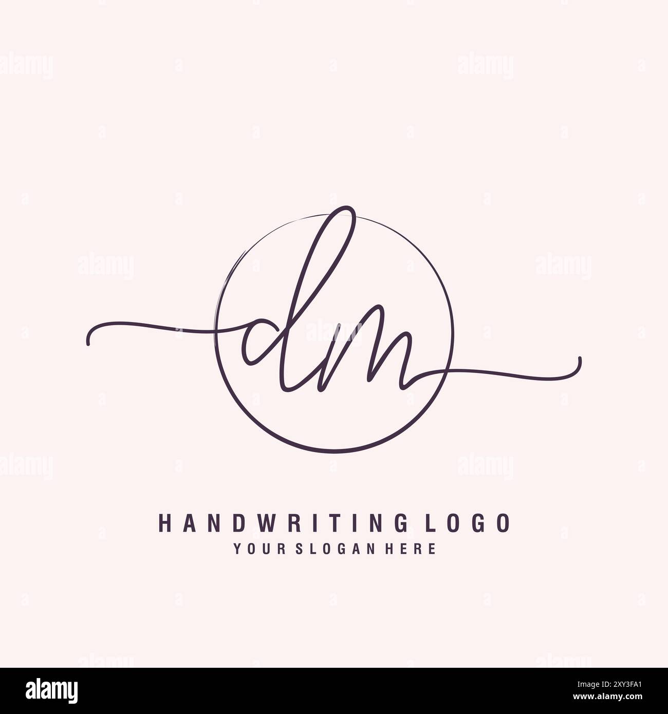 Dm minimal logo hi-res stock photography and images - Alamy