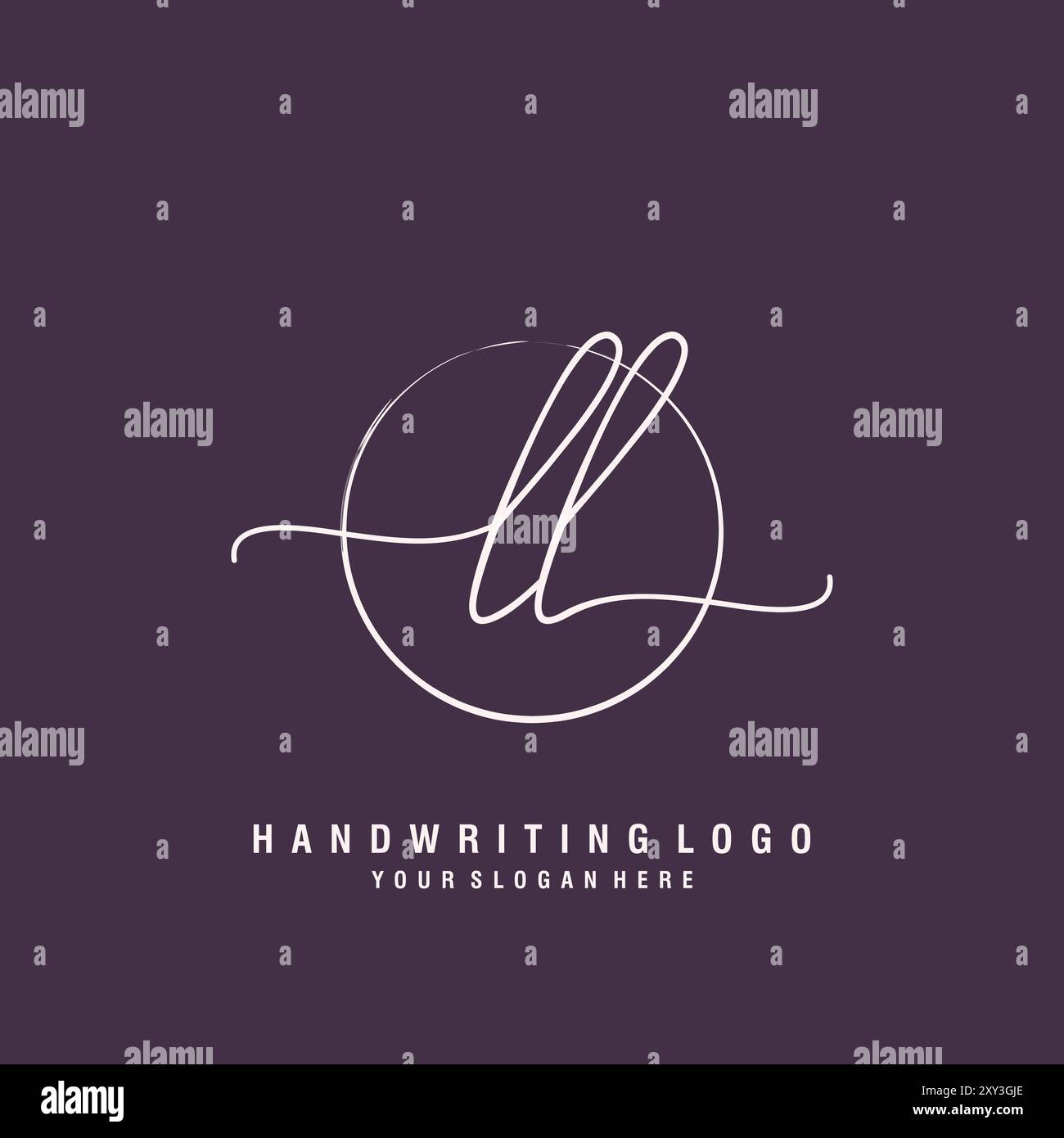 LL Letter logo minimal modern Stock Vector