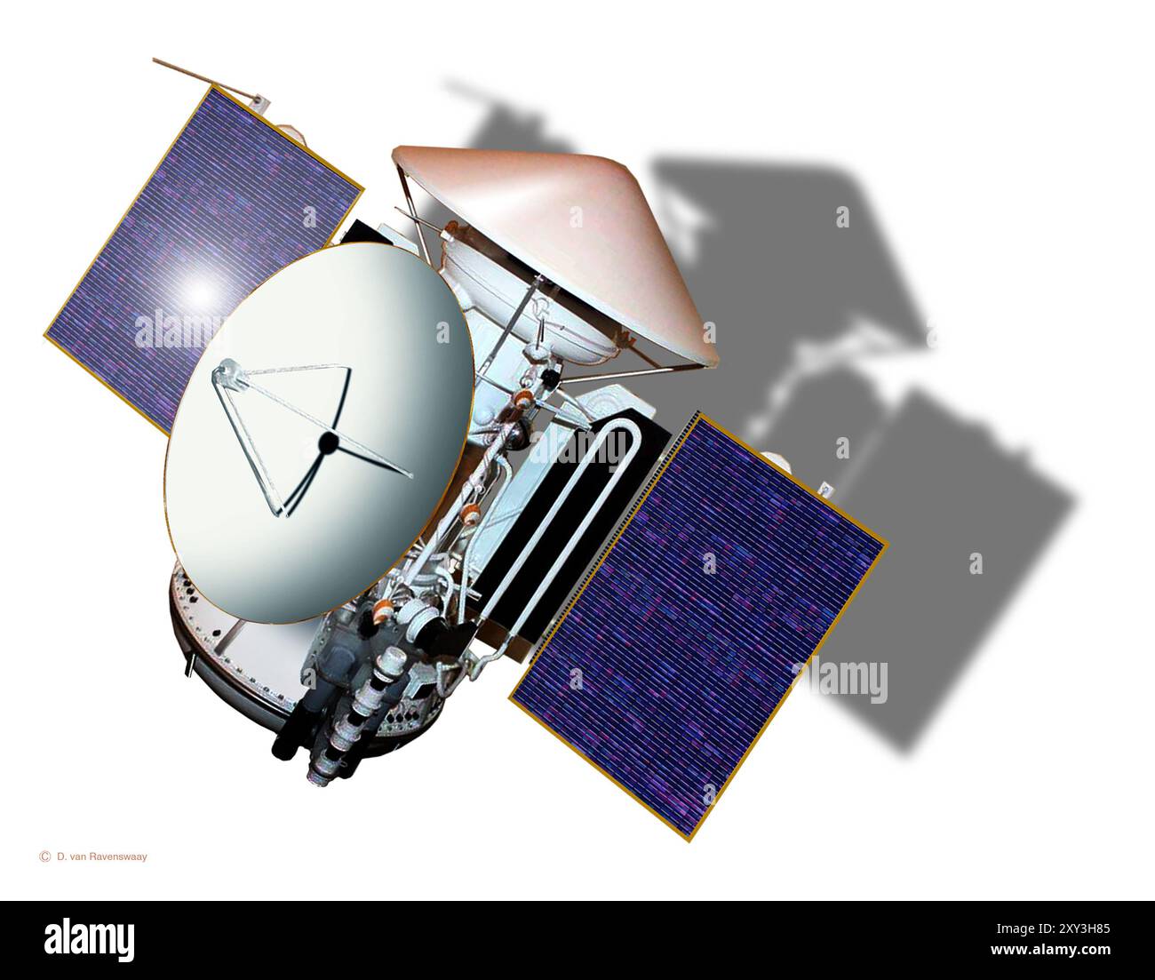 Illustration of the Mars 3 spacecraft. Mars 3 was a Soviet unmanned ...