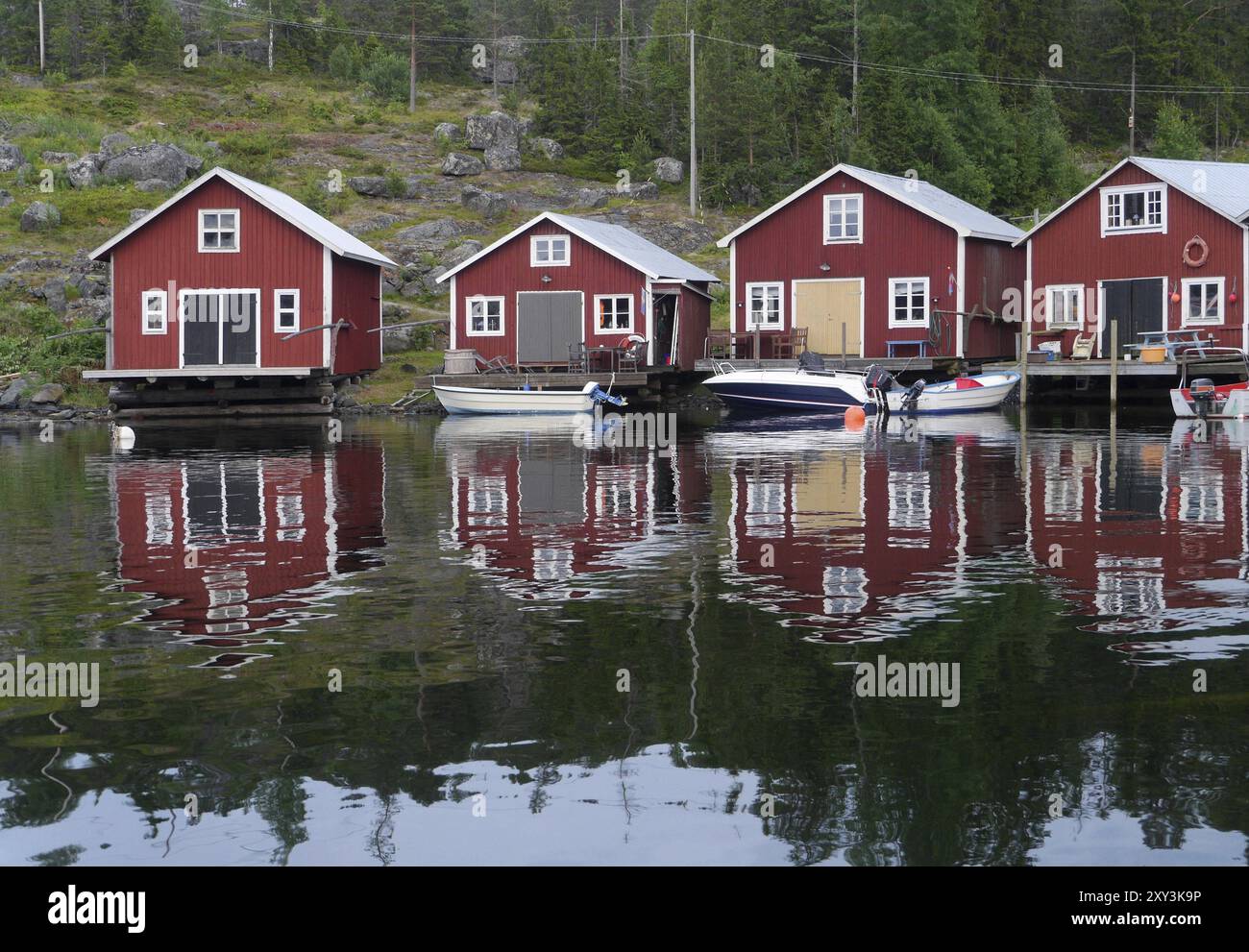 Boenhamn, fishing village in Sweden Stock Photo