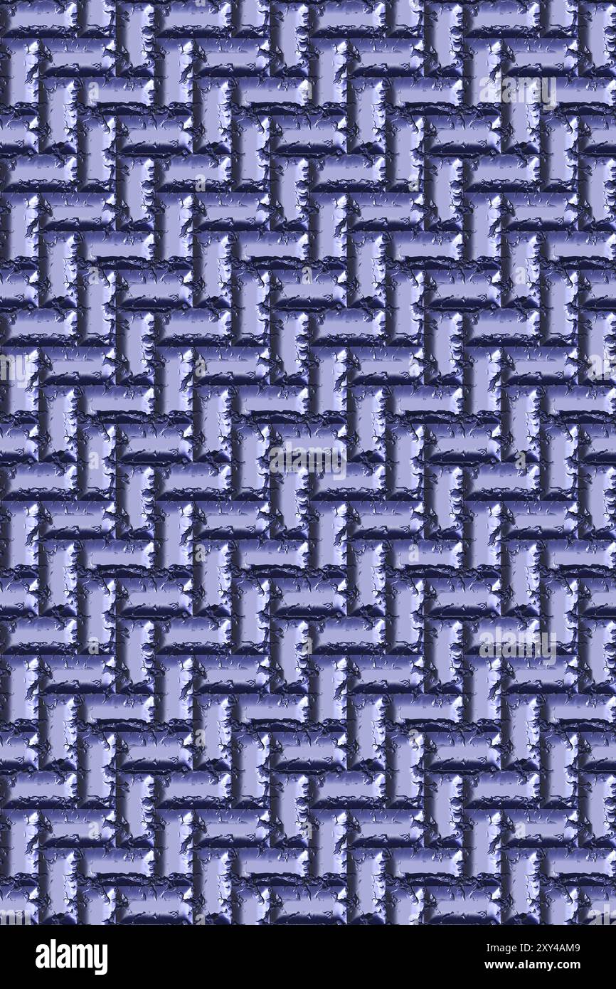 Seamless tileable metal decorative background pattern Stock Photo