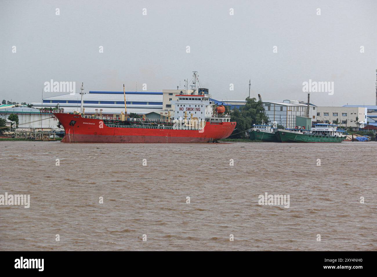 Cao Lãnh, Vietnam. Aug 27,2024: Chemical tanker ship (petroleum ...