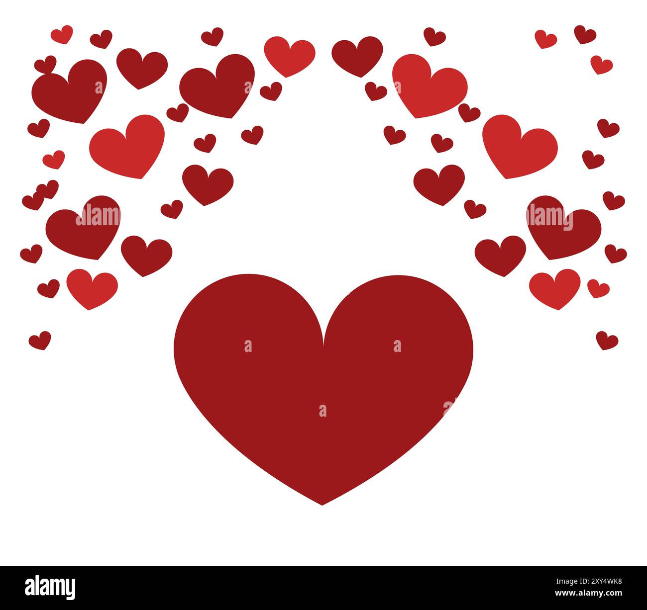 Heart icon illustrated in vector on white background Stock Photo - Alamy