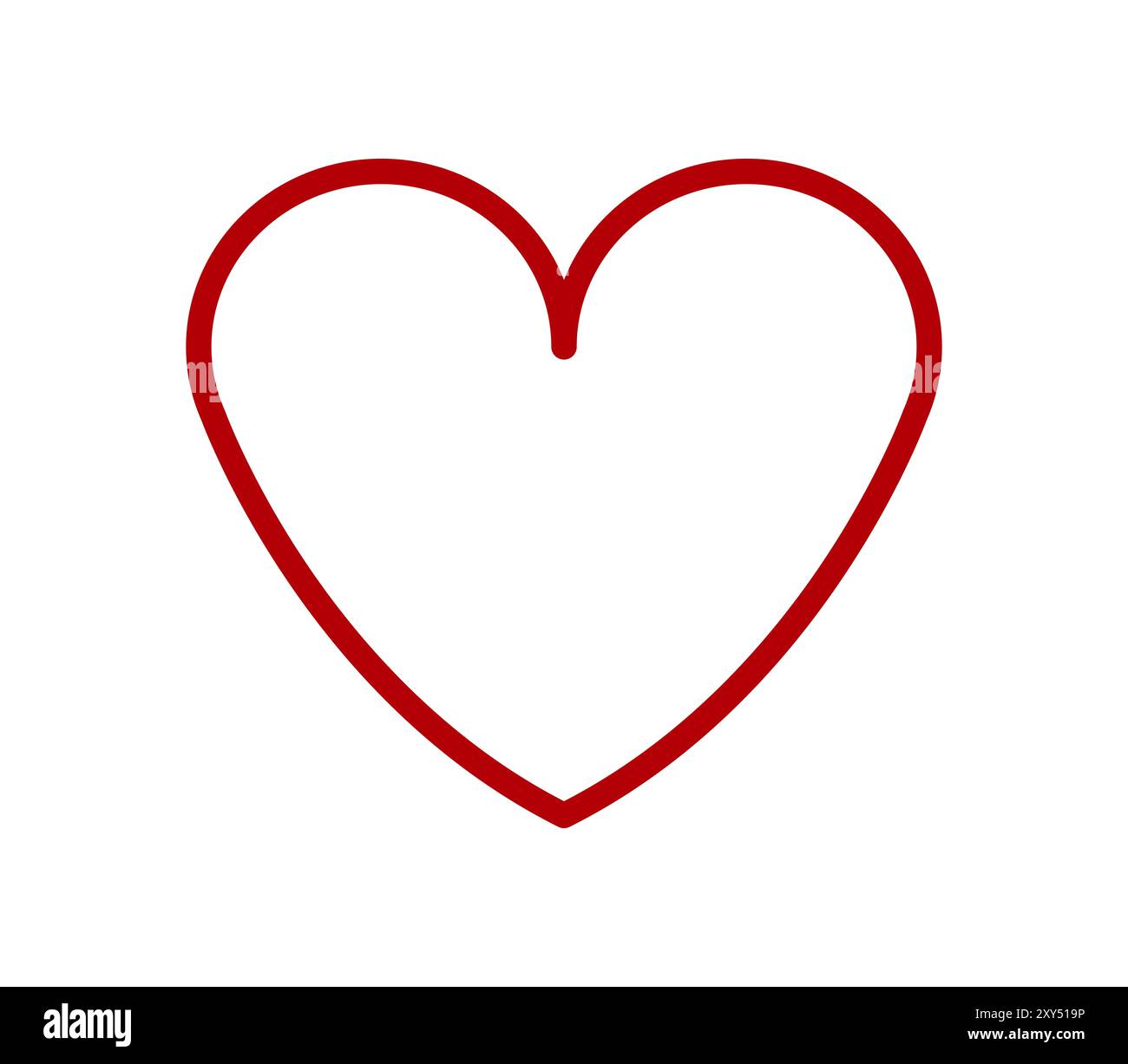 Heart icon illustrated in vector on white background Stock Photo - Alamy
