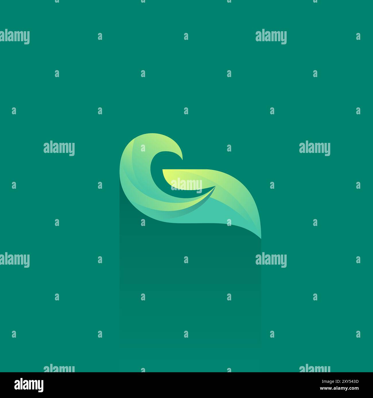 Green leaves ecology letter Stock Vector Images - Alamy