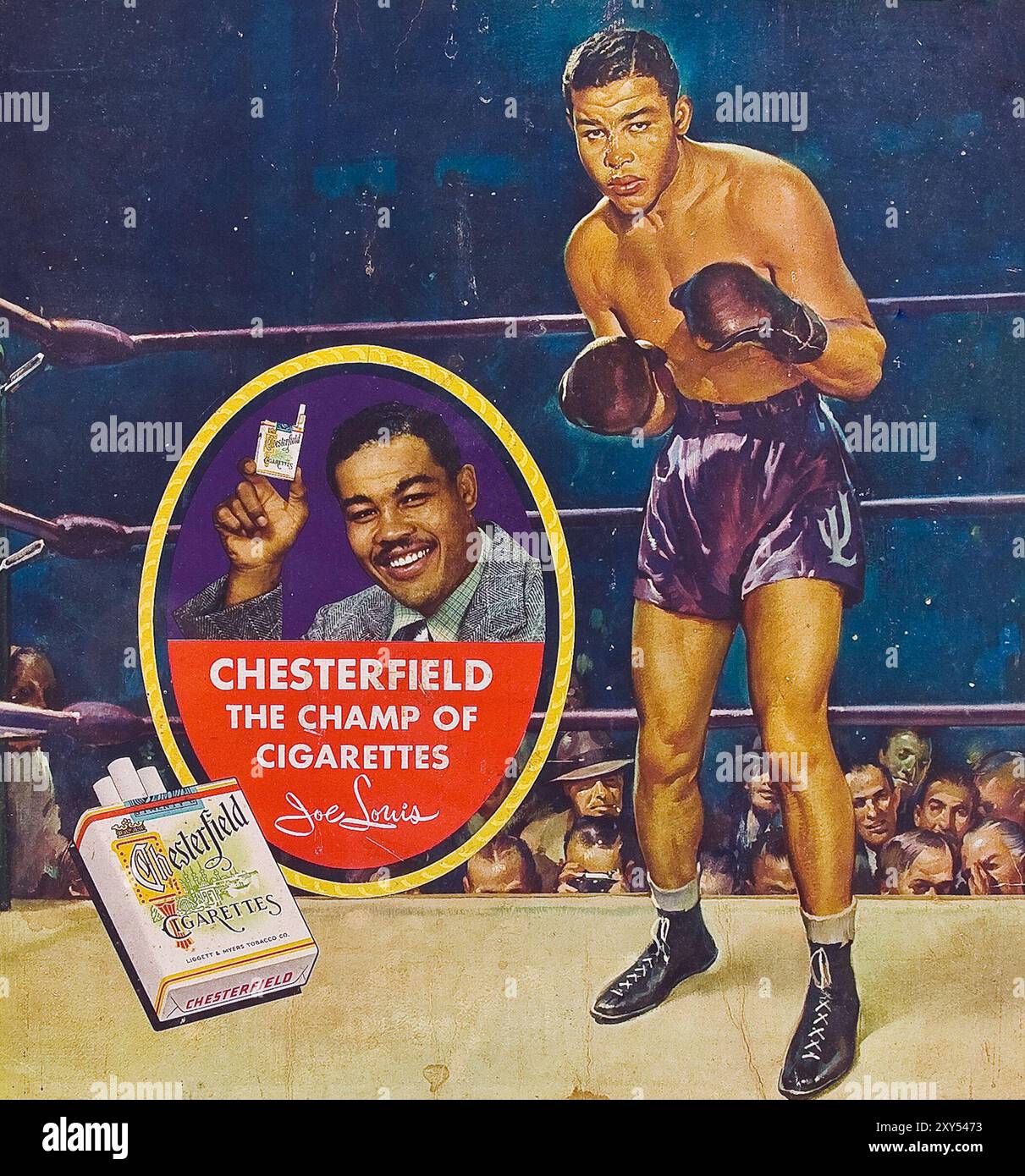 cigarette ads 1940s Cigarette advertising 1940's hi-res stock photography and images