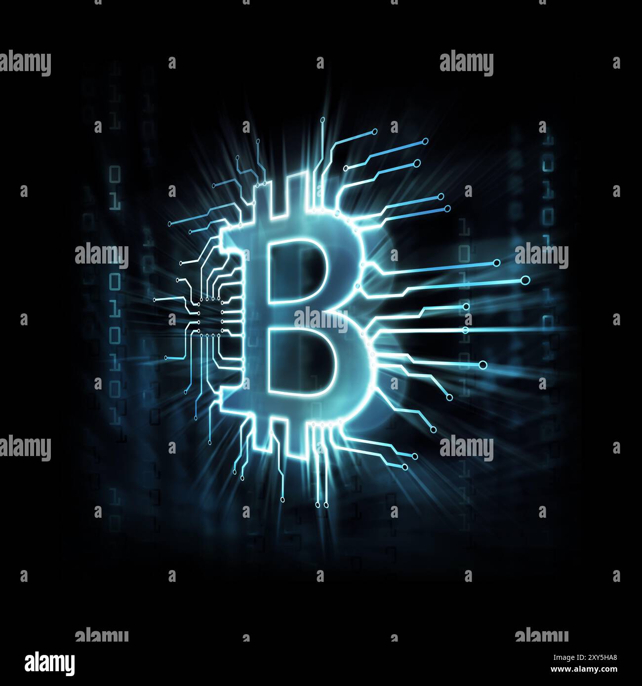 Blue bitcoin hi-res stock photography and images - Alamy