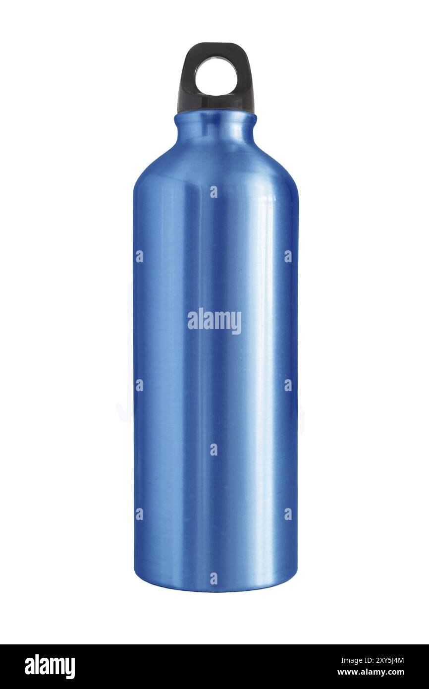 Aluminum bottle water isolated white background Stock Photo - Alamy