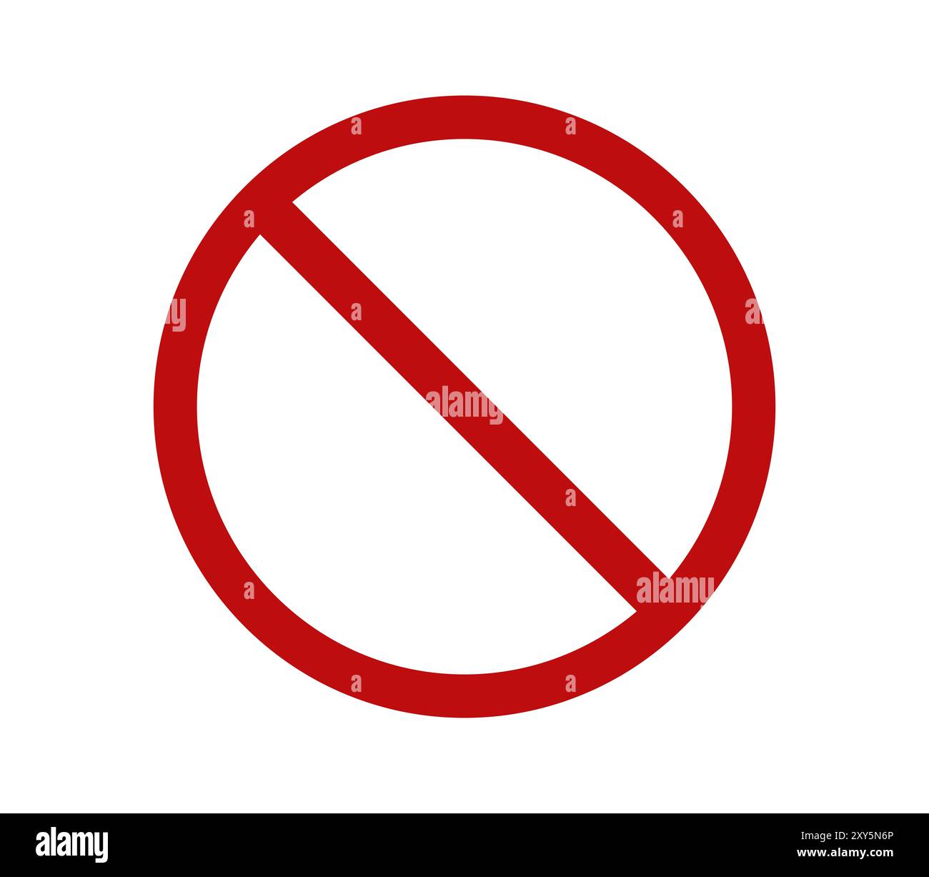 Prohibition icon illustrated in vector on white background Stock Photo ...
