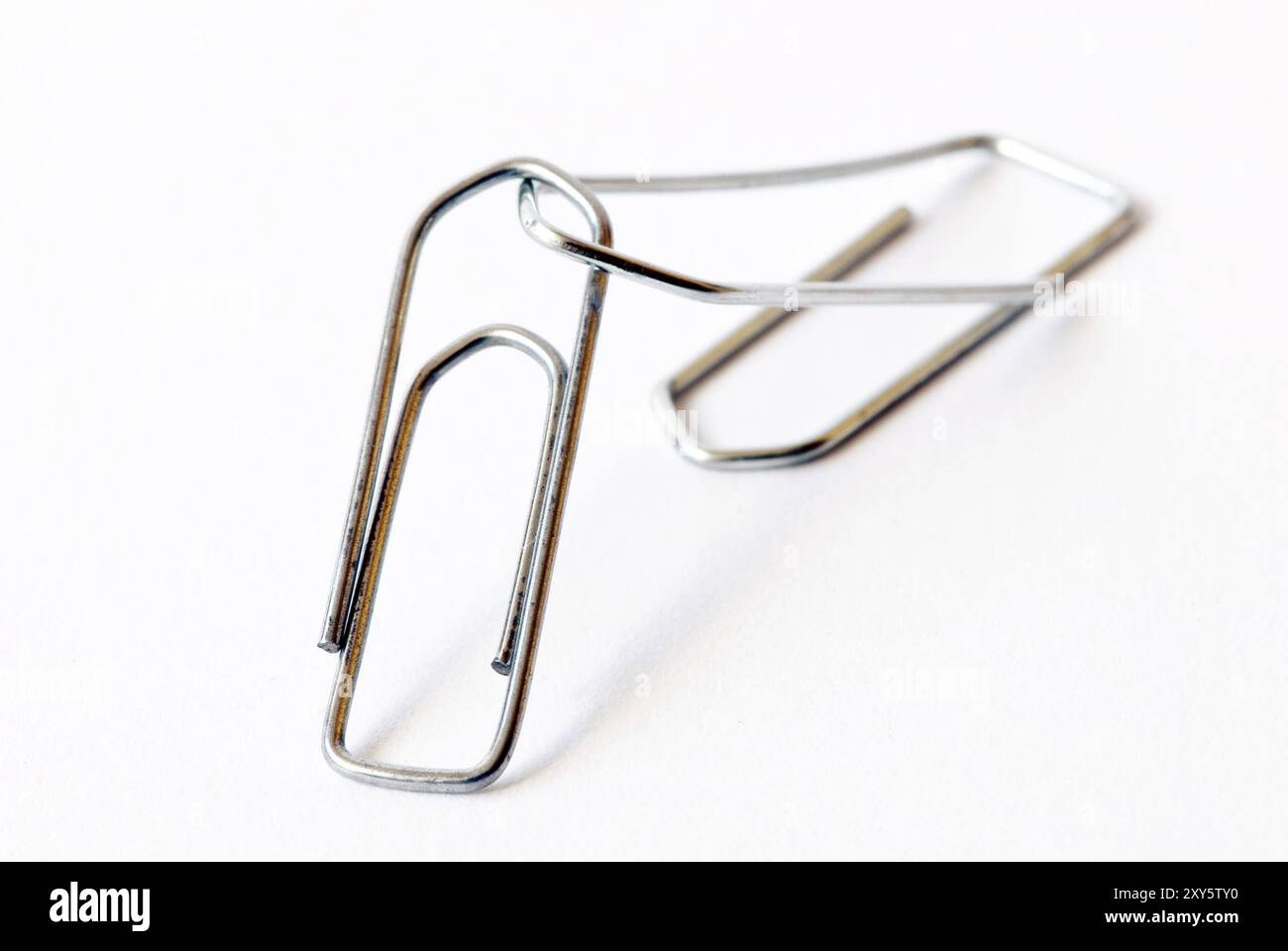 2 paper clips Stock Photo