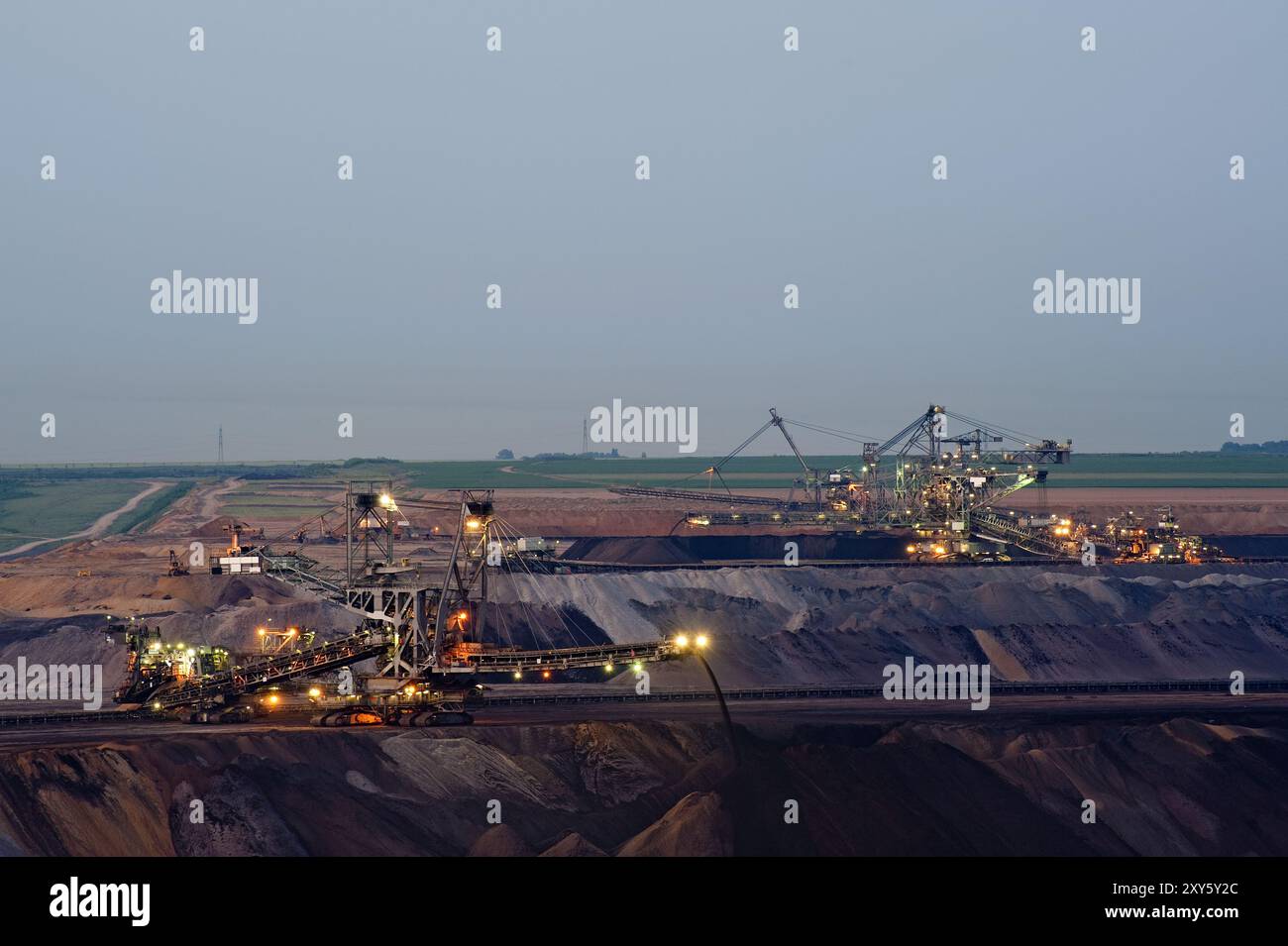 Stacker in the Garzweiler open-cast mine Stock Photo - Alamy