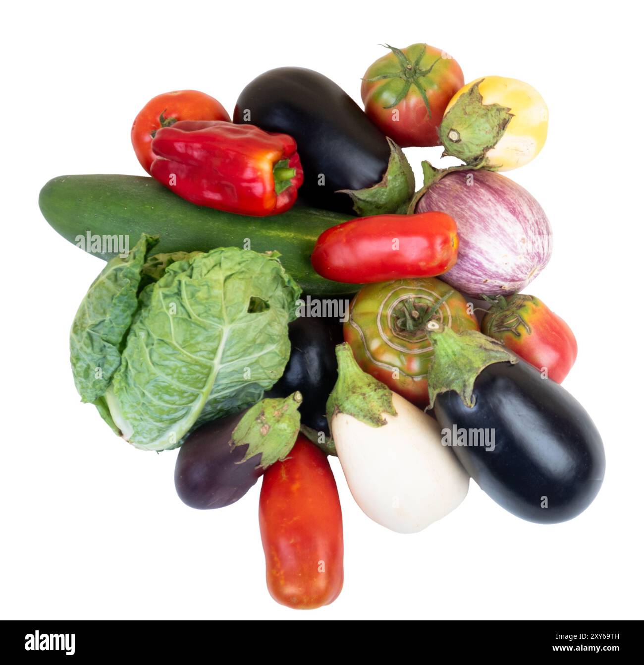 Pile of vegetables isolated hi-res stock photography and images - Alamy