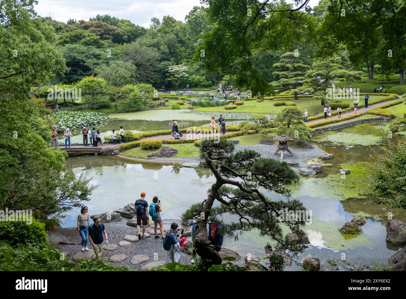 Ninomaru Garden at the East Gardens of the Imperial Palace Tokyo Japan Stock Photo