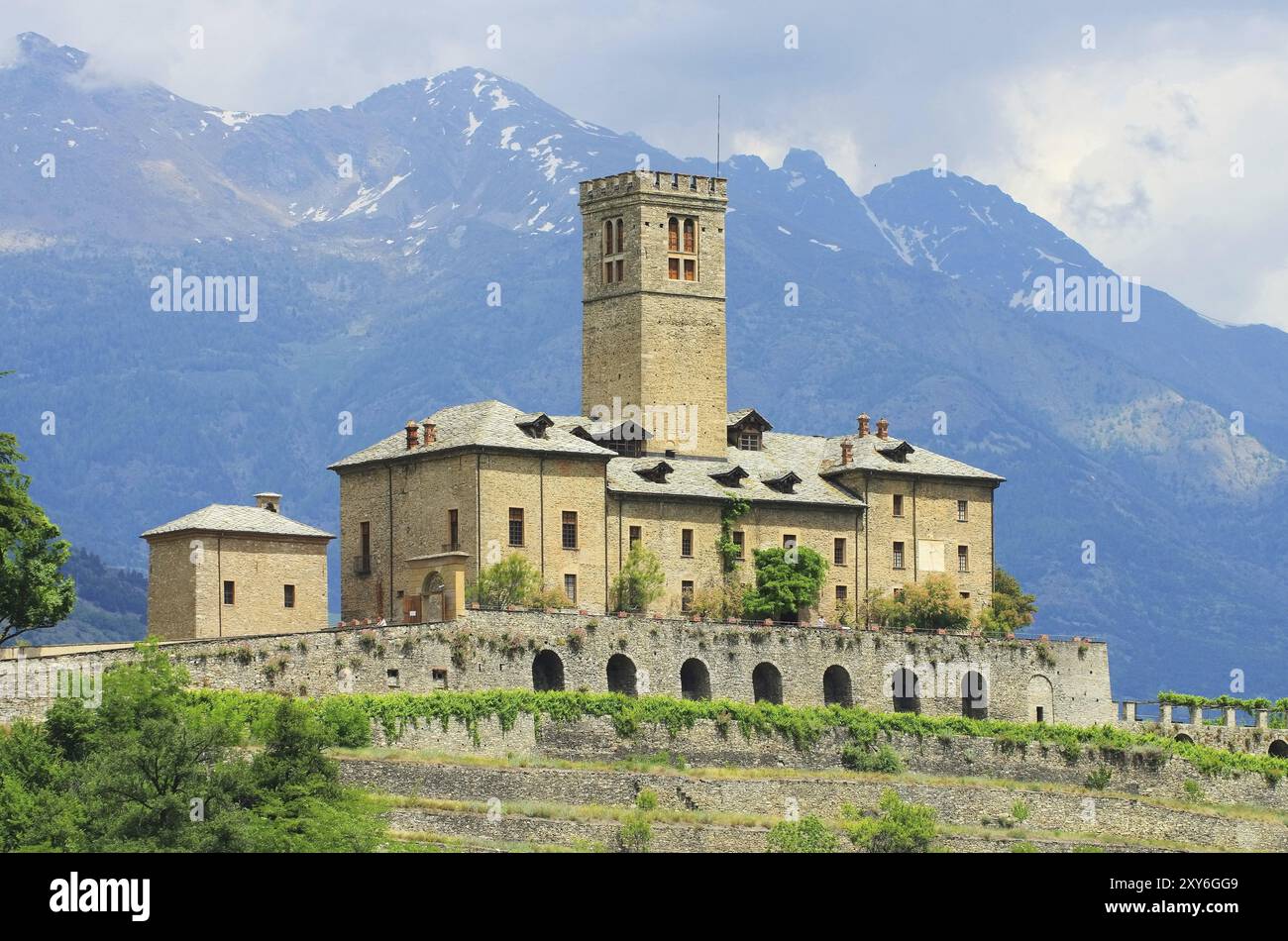 Sarre Castello 01 Stock Photo