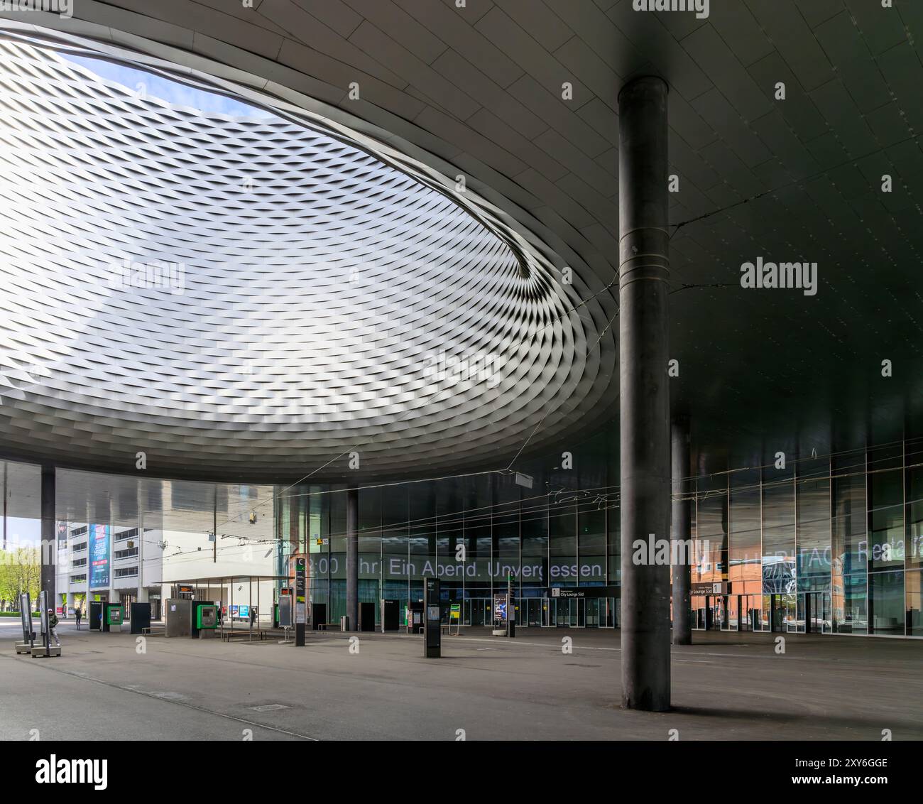 Messe Basel, an inspired tram interchange station within Exhibition ...