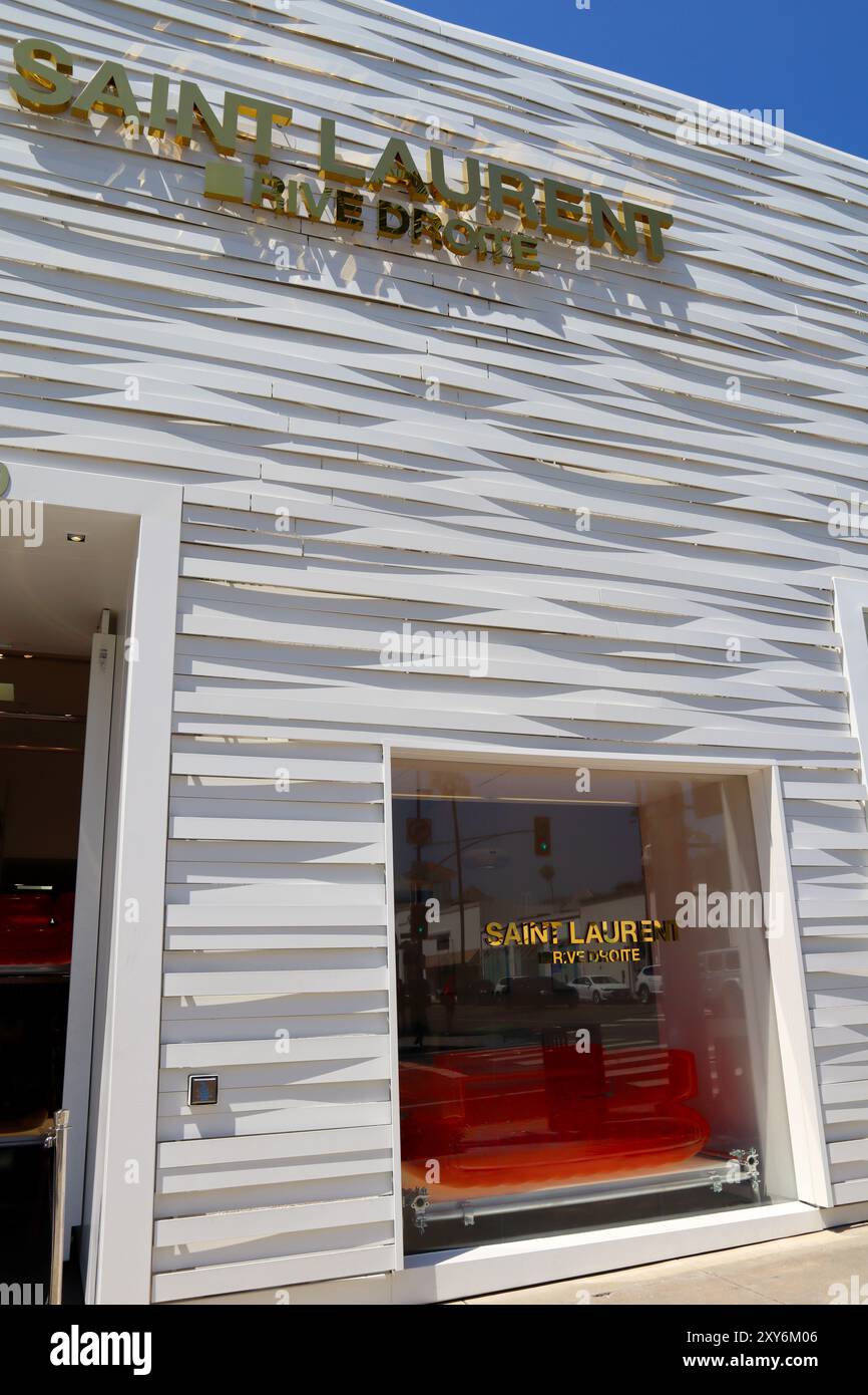Beverly Hills, California: SAINT LAURENT fashion store on Rodeo Drive ...