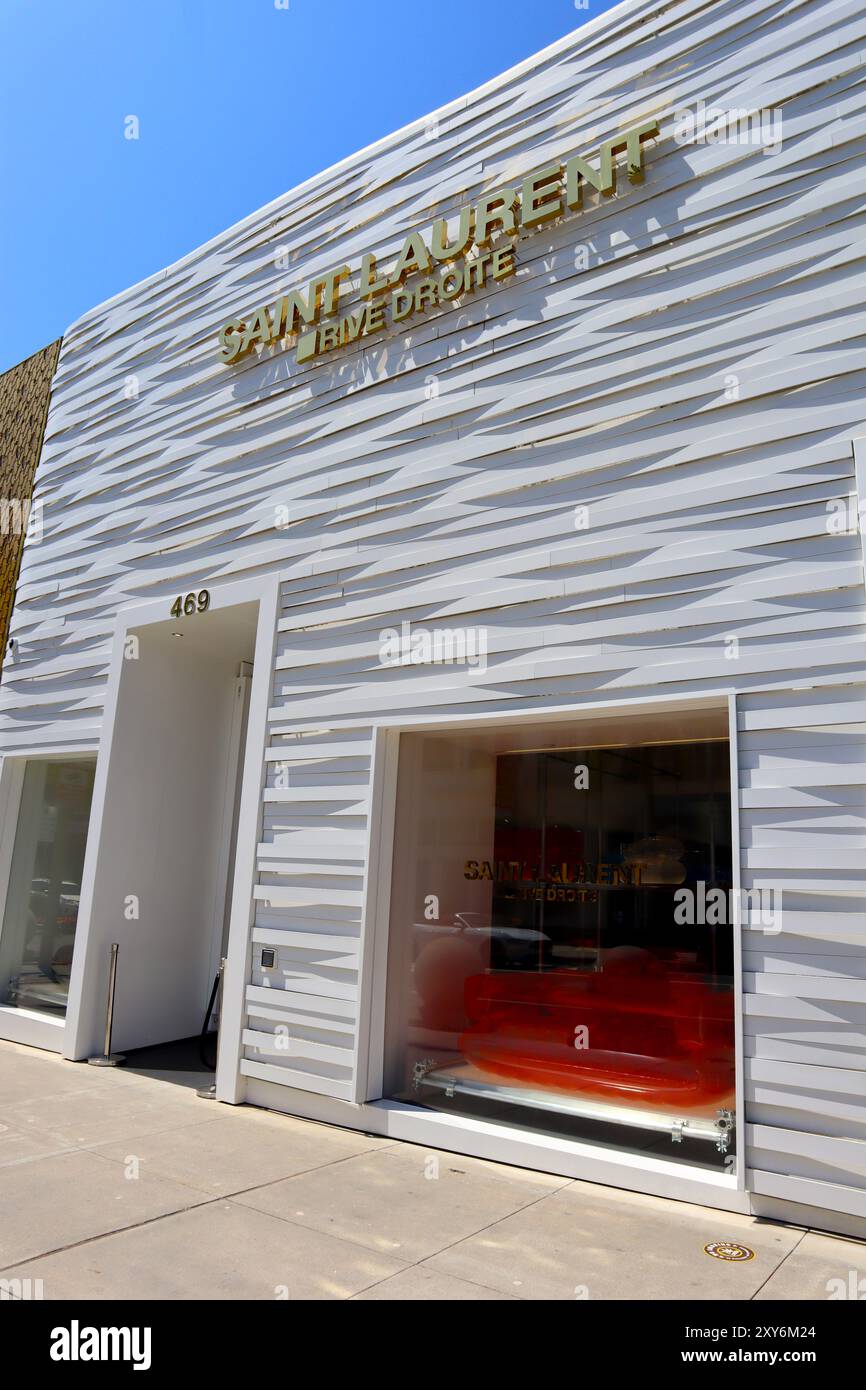 Beverly Hills, California: SAINT LAURENT fashion store on Rodeo Drive ...