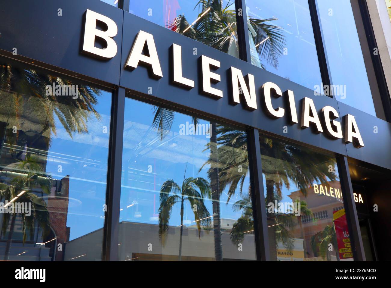 Beverly Hills, California: BALENCIAGA fashion store on Rodeo Drive ...