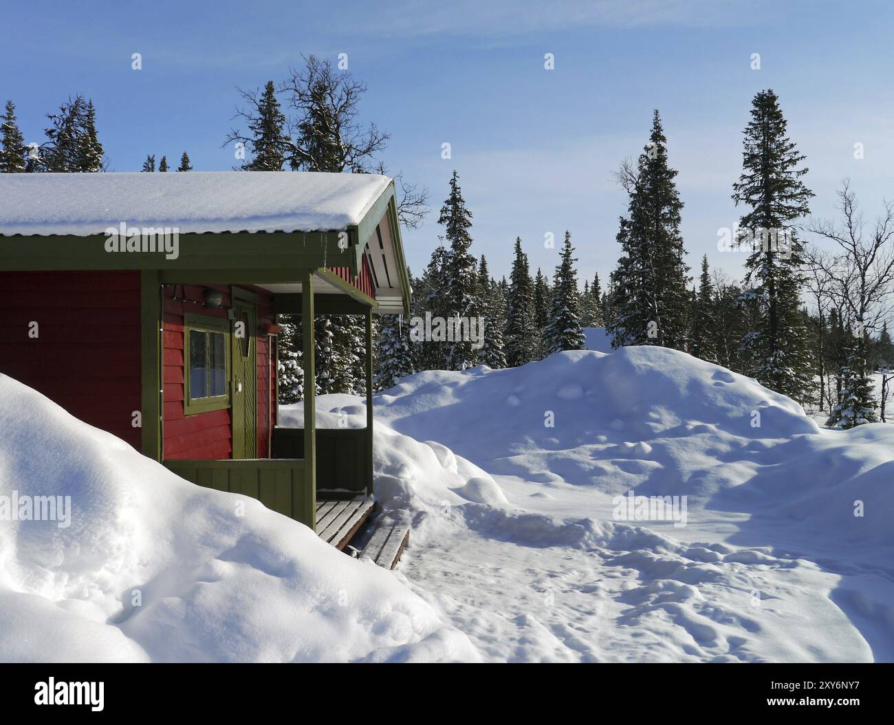 Cabin in Lapland Stock Photo - Alamy