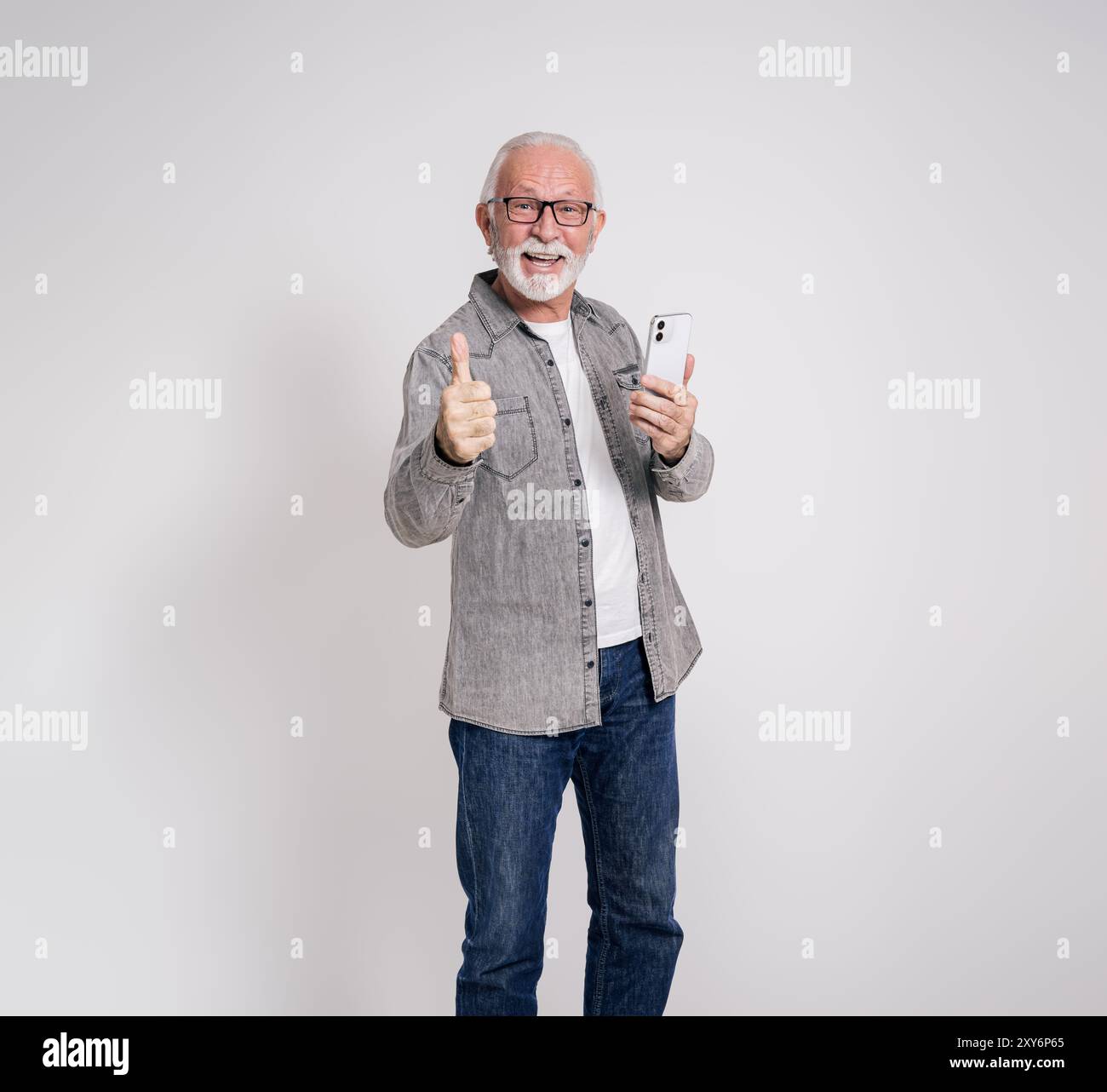 Thumbs up like senior hi-res stock photography and images - Alamy