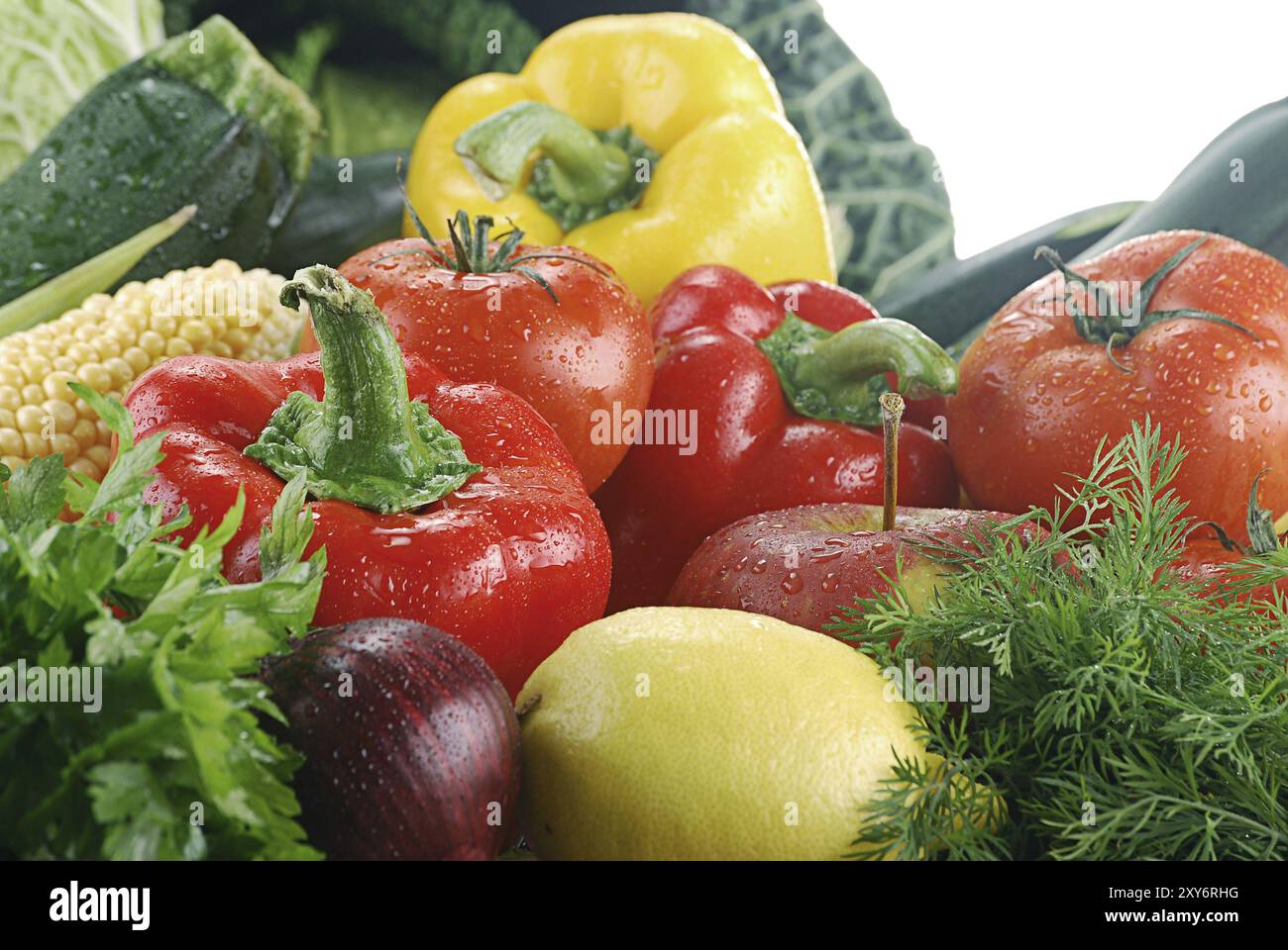 Composition with raw vegetables Stock Photo Alamy