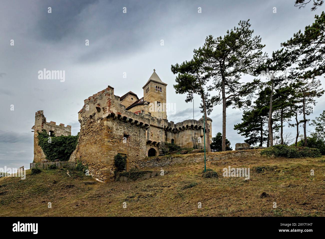 The Liechtenstein Castle at Maria Enzersdorf in Austria Stock Photo