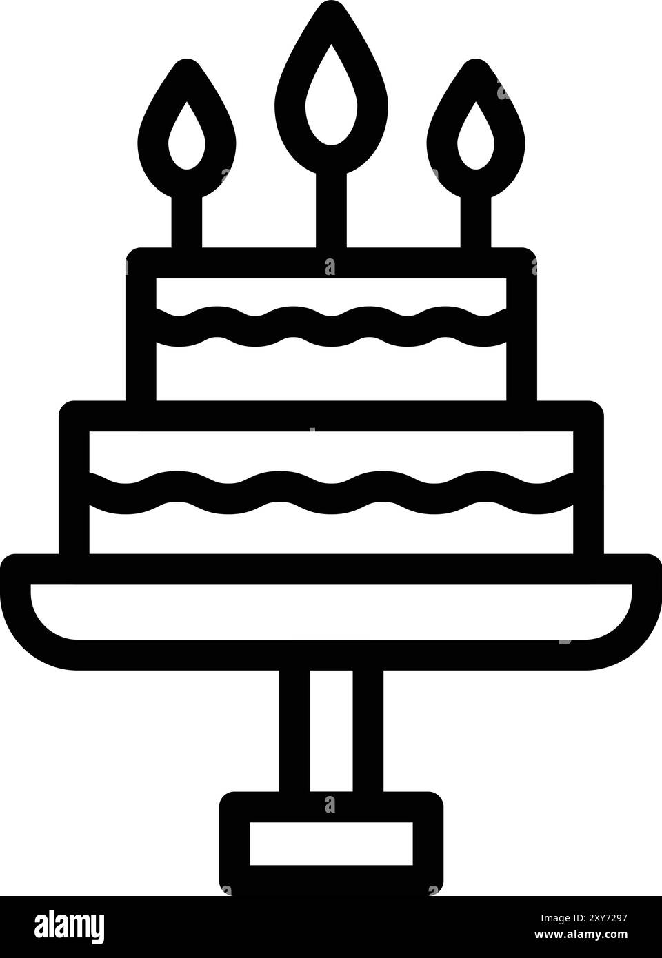 Wedding cake icons vector hi-res stock photography and images - Alamy