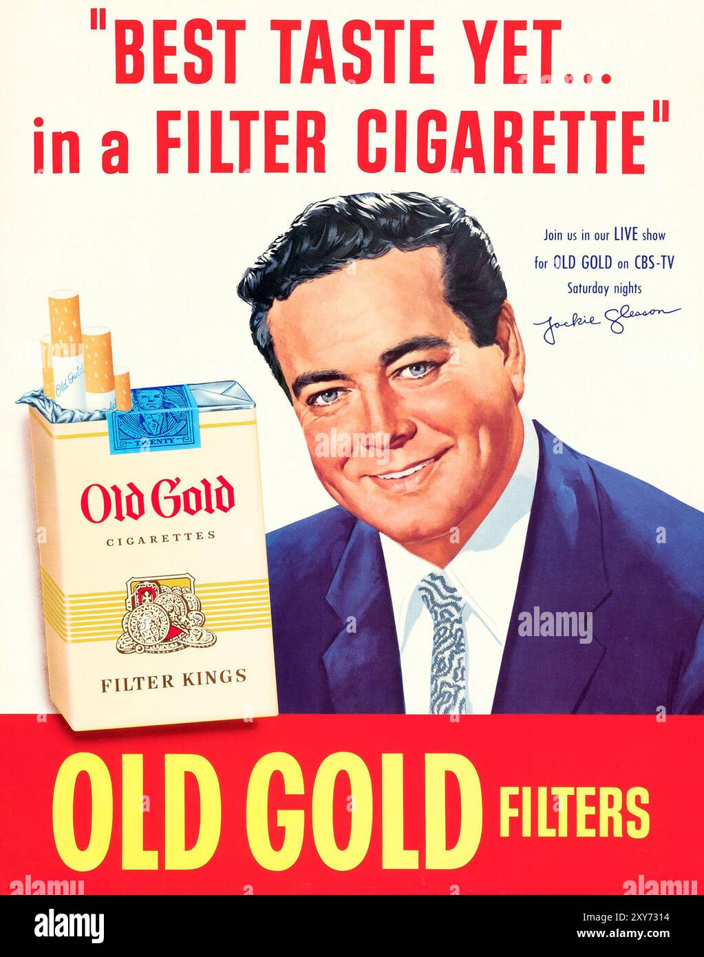Old gold cigarette ad hi-res stock photography and images