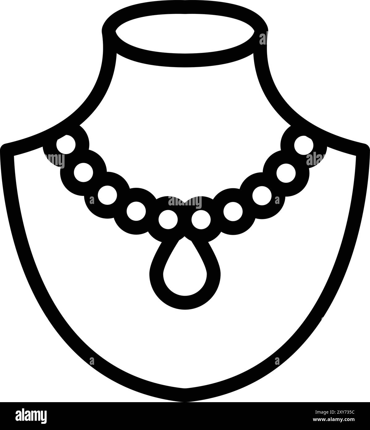 Necklace icon Black and White Stock Photos & Images - Alamy