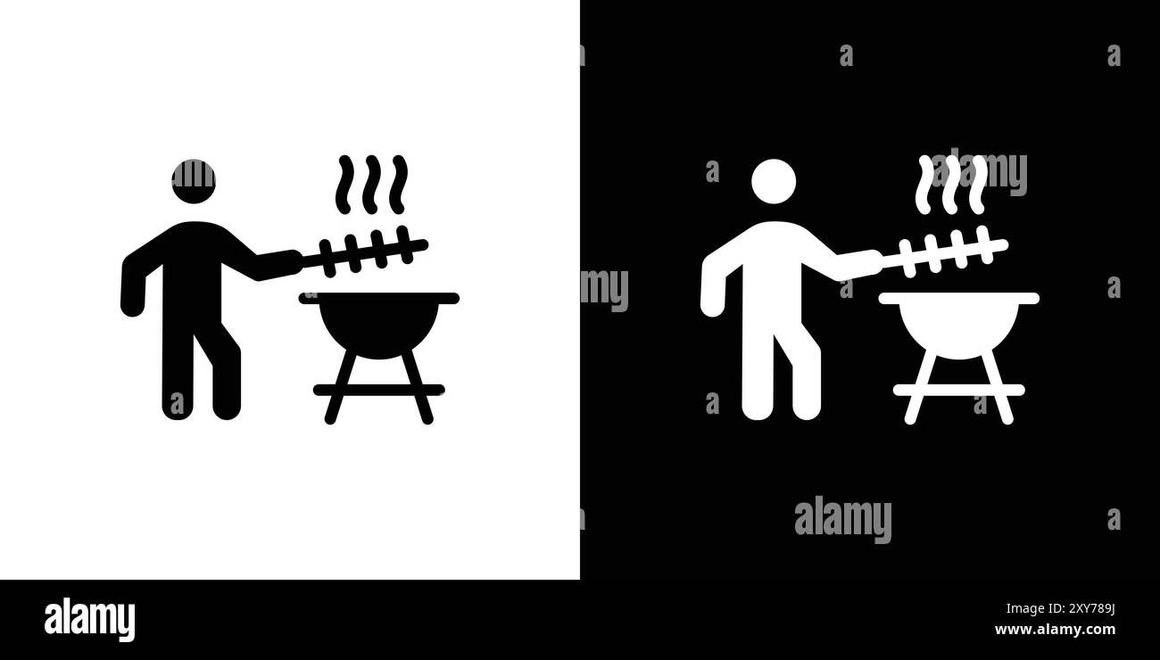 Cook meat icon simple Stock Vector Images - Alamy
