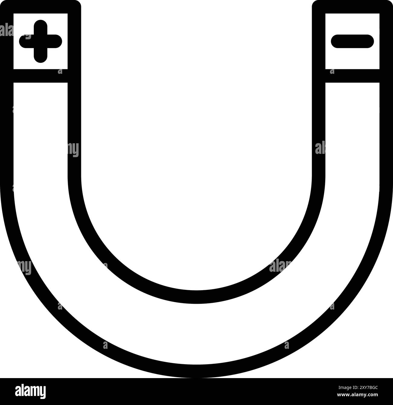 Magnet icons set Black and White Stock Photos & Images - Alamy