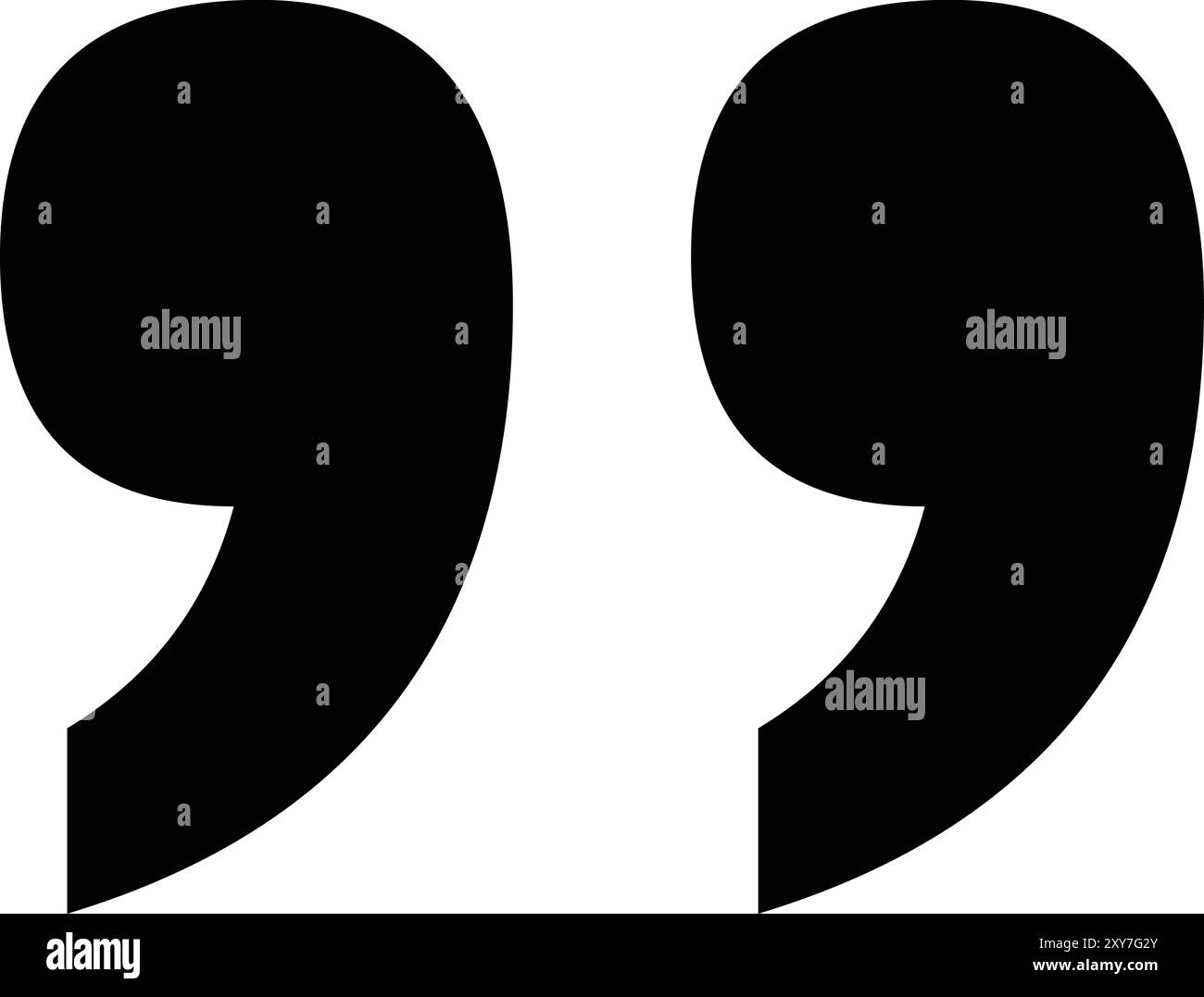 Quotation Mark, Black quote, quotation symbol, Quote frames, message bubbles Stock Vector