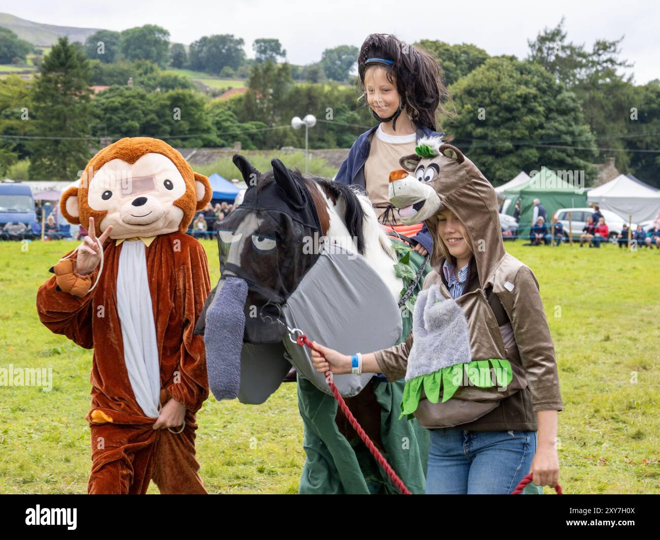 Reeath The mounted fancy dress competition at the Reeth Show in Swaledale ...