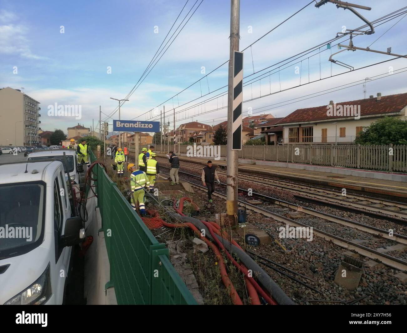 Brandizzo, Italia. 31st Aug, 2023. 31 Agosto 2023 Brandito Treno travolge operai al lavoro a Brandizzo nel Torinese.5 morti Credit: LaPresse/Alamy Live News Stock Photo