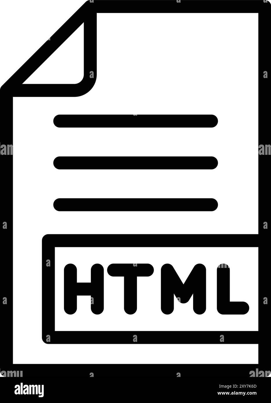 HTML Vector Icon Design Illustration Stock Vector
