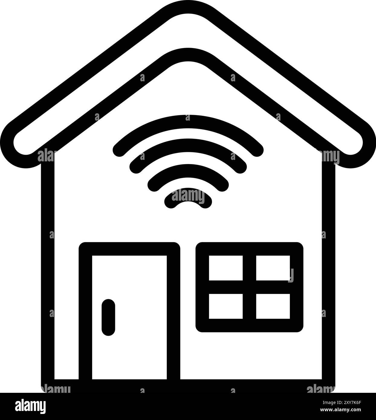 Smart house Vector Icon Design Illustration Stock Vector Image & Art ...