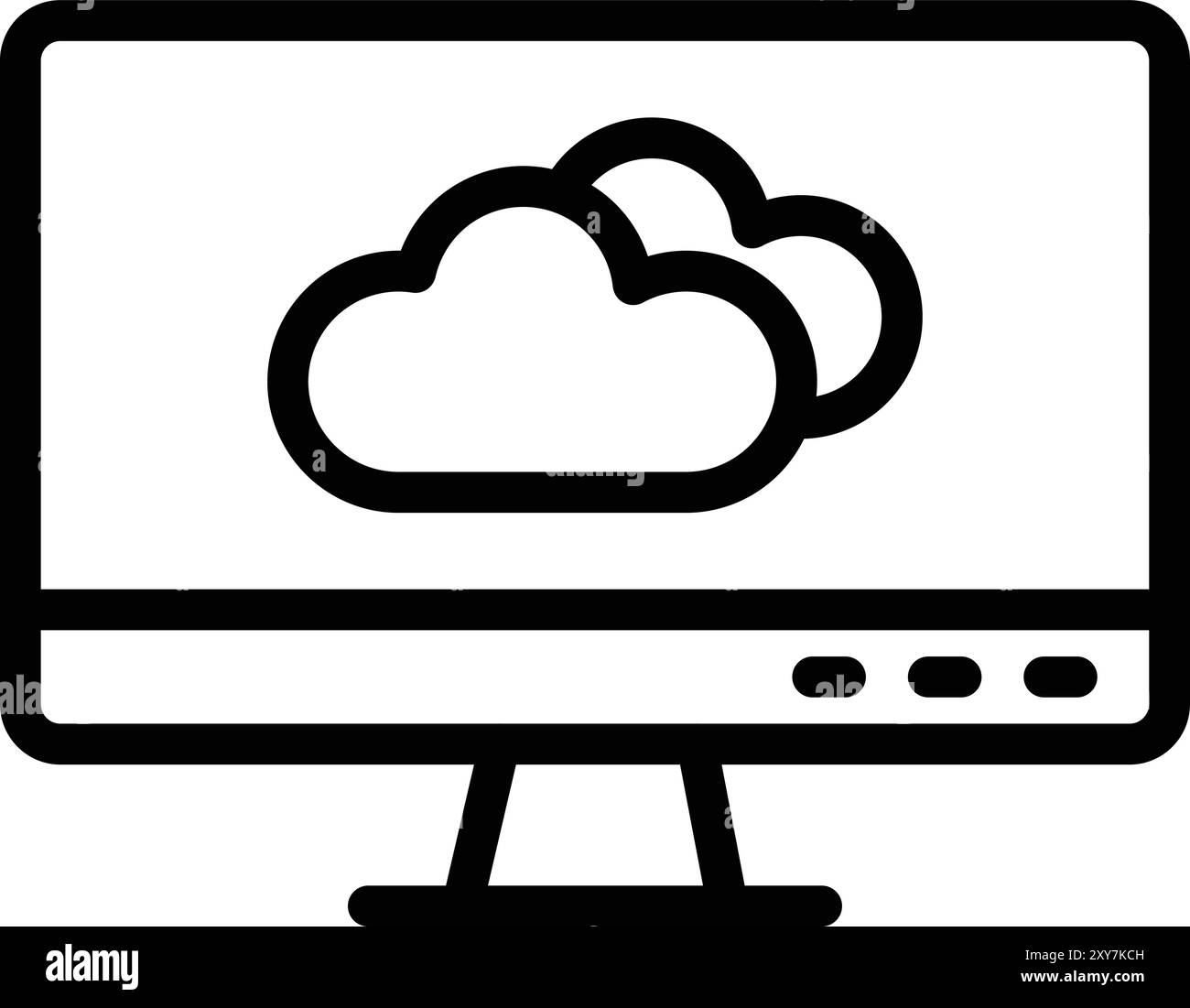 Forecast Vector Icon Design Illustration Stock Vector