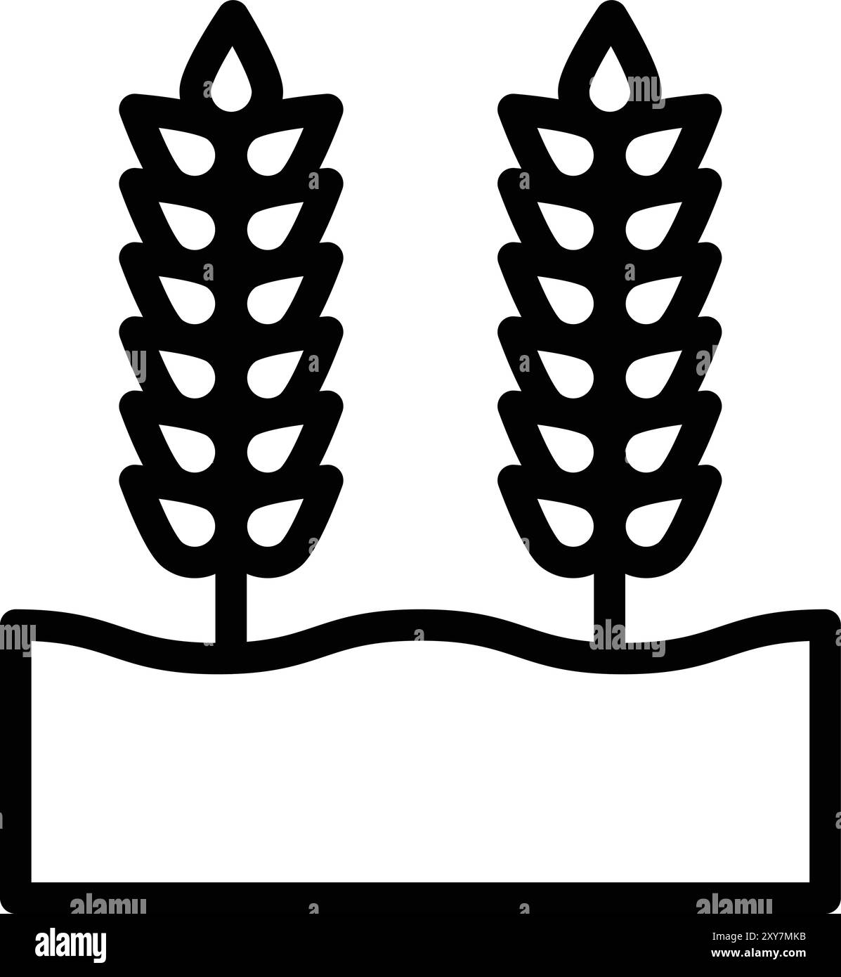 Wheat grain Vector Icon Design Illustration Stock Vector Image & Art ...