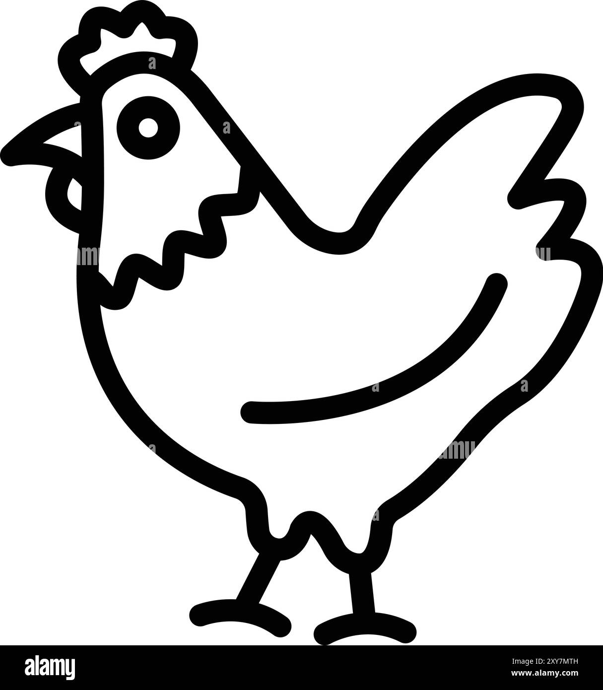 Chicken Vector Icon Design Illustration Stock Vector