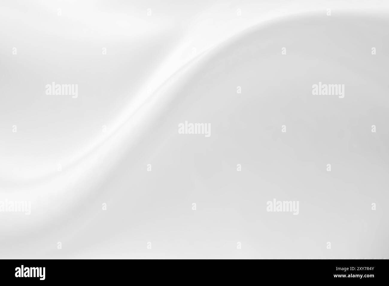 Abstract white fabric with soft wave texture background Stock Photo