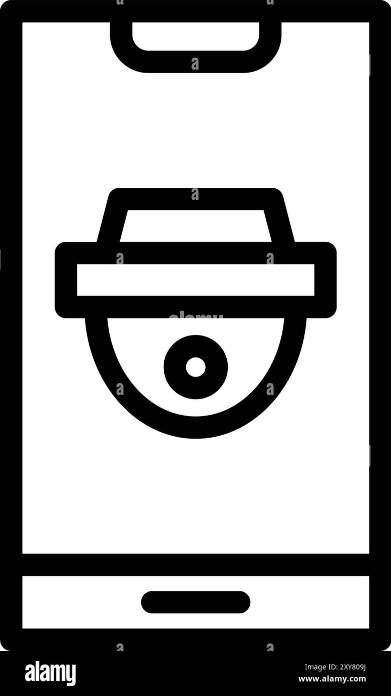 Cctv Vector Icon Design Illustration Stock Vector