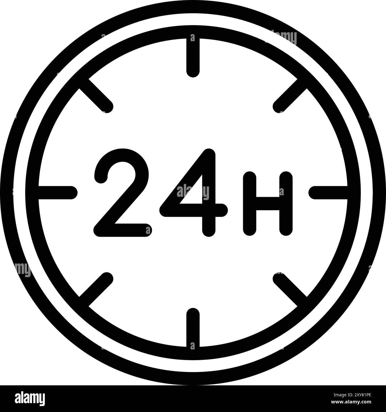 24 hours vector vectors Cut Out Stock Images & Pictures - Alamy